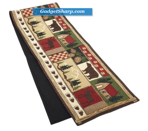 DII Log Cabin Tapestry Table Runner