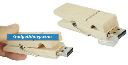 4GB Clothespin USB 2.0 Flash Drive