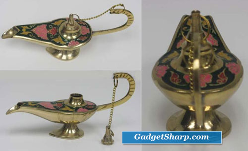 Aladdin Lamp - Ornate Genie Incense Burner