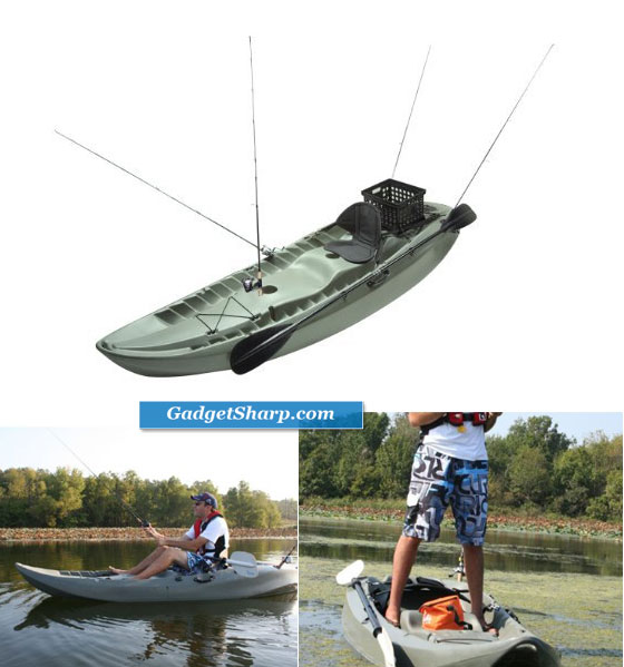 Lifetime Sport Fisher Kayak with Paddles and Backrests