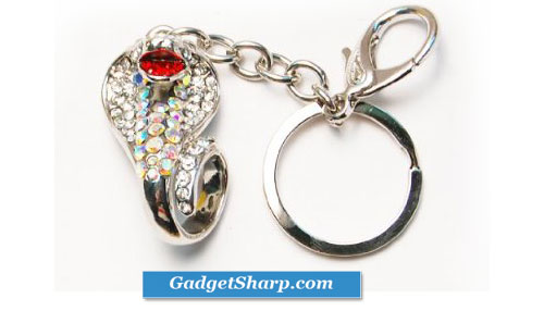 Fun Crystal Aurora Boreale Hissing Cobra Snake Keychain