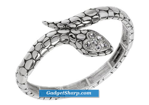 Pola's Silver Snake Bracelet