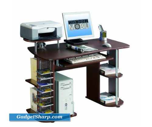 Compact Computer Desk with Storage