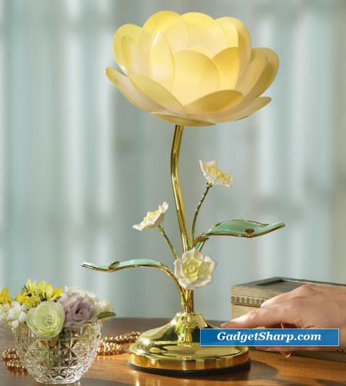 Lotus Flower Touch Table Lamp by Winston Brands