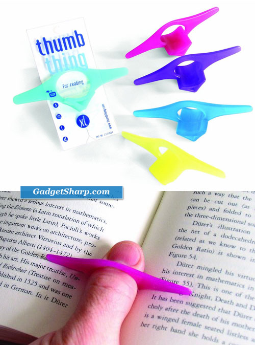 Thumb Thing Book Page Holder and Bookmark