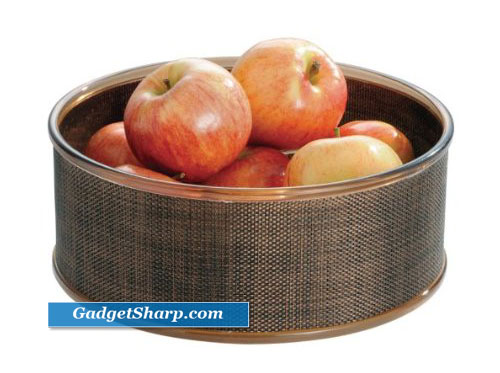 InterDesign Twillo Fruit Bowl, Bronze/Sand