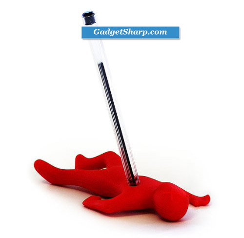 1pc tidy SchreibTisch Dead man Desktop StiftHalter rote Farbe WeihnachtsGeschenk Stress Spielzeug Stress-Relief