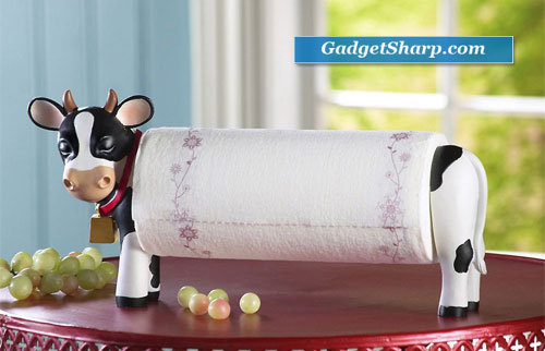 Decorative Country Cow Paper Towel Holder