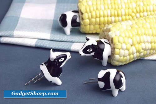 Charcoal Companion Cow Corn Holders