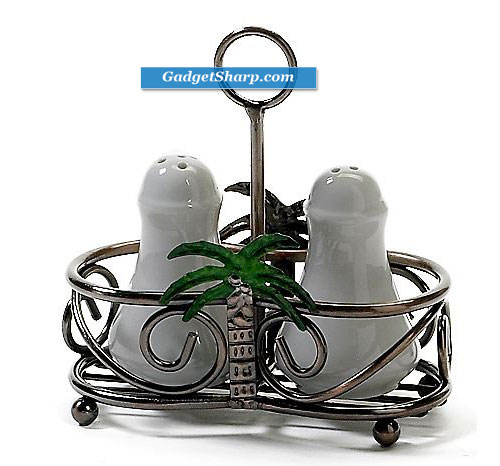 Florida Marketplace Palm Tree Salt & Pepper Set