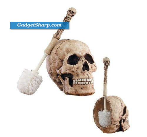 Skull Head Toilet Brush Holder